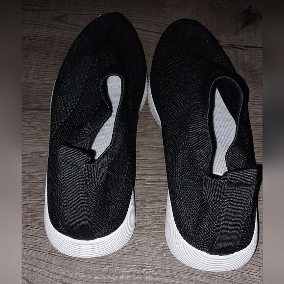 Women's Woven Mesh Running Shoes, Breathable Slip-on Sneakers sz 7.5 - Picture 4 of 8